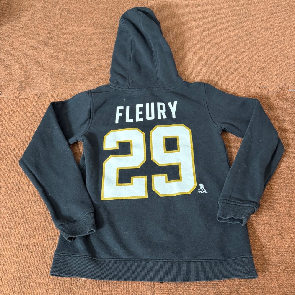 Outerstuff Vegas Golden Knights Fleury 29 Youth Hoodie Black‎ Medium 10/12 NHL
